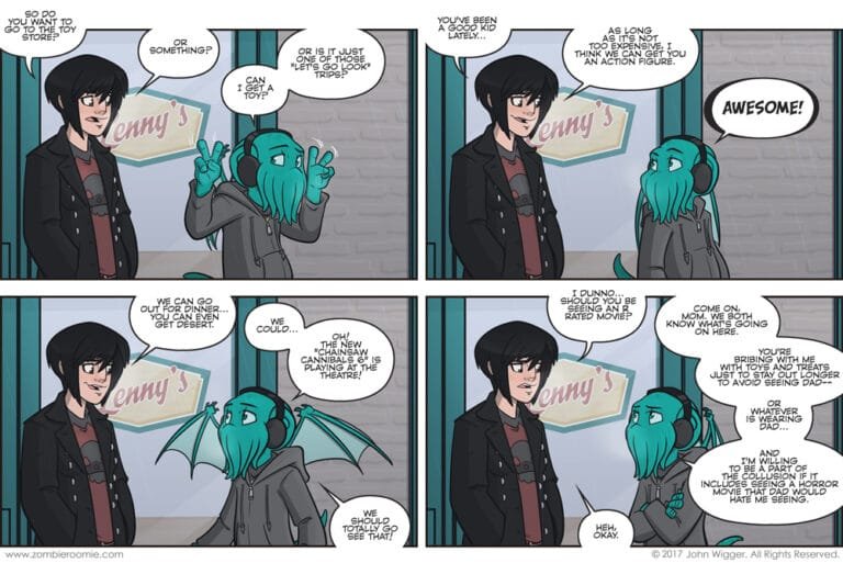 Faceless – part 5 – Zombie Roomie